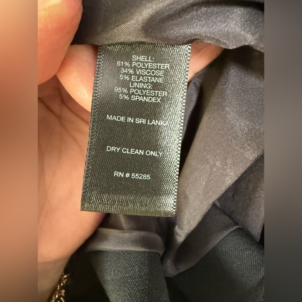 Express Classic Double Breasted Solid Black Blaze… - image 6